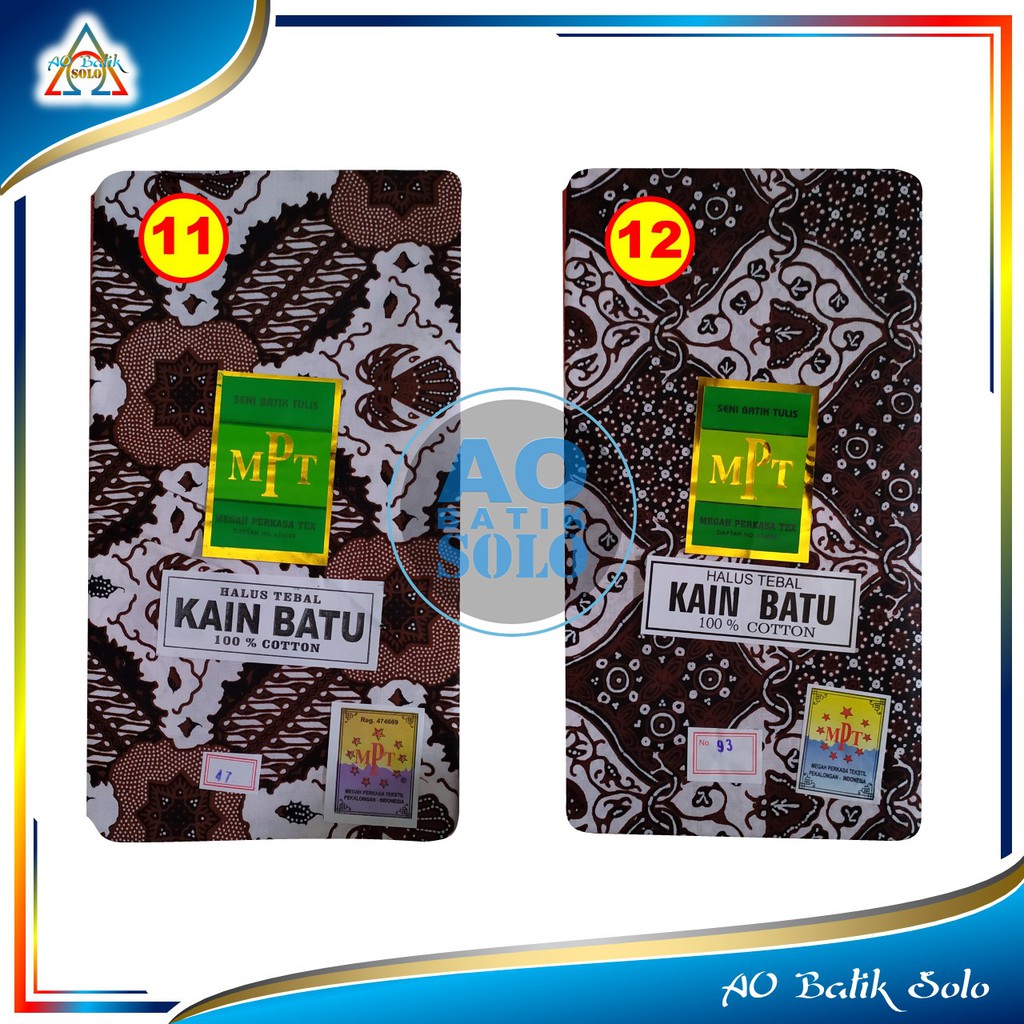 Kain Jarik Batik MPT Putih || Bisa Pilih Moitf || Khas Solo - Jogja / Jarik Batik