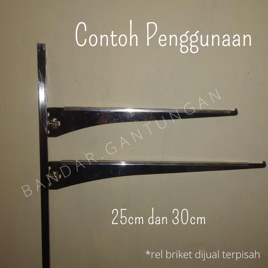 Briket Kaca/Bracket Kaca/Bricket Kaca/Breket Kaca/Penyangga Kaca/Ambalan Kaca/Stand Kaca(BH)