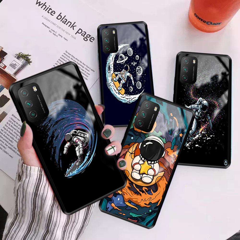 [M81] Premium Hard Glass Case POCO M3 -  Case Kilau Xiaomi - Case Glossy Kilau Poco m3 - Kesing Poco