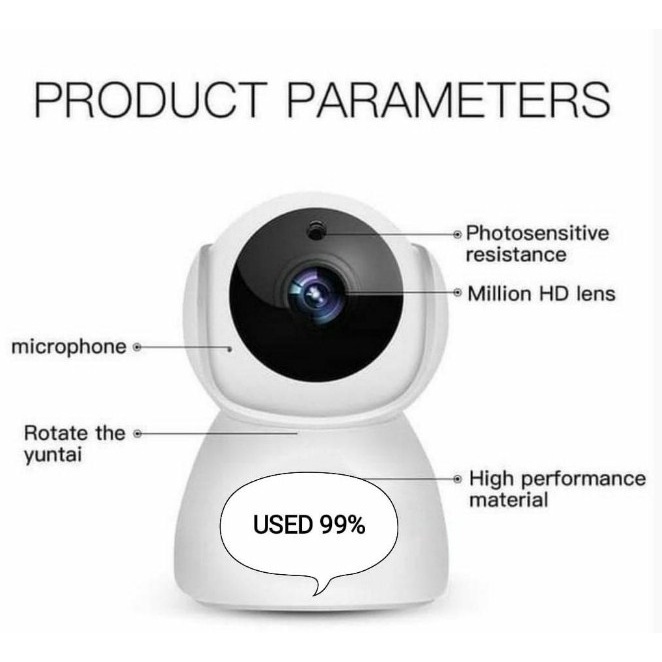 PROMO PTZ Wifi Smart Camera Snowman 1080P-2.0MP - Q7 [V380/V38PRO]