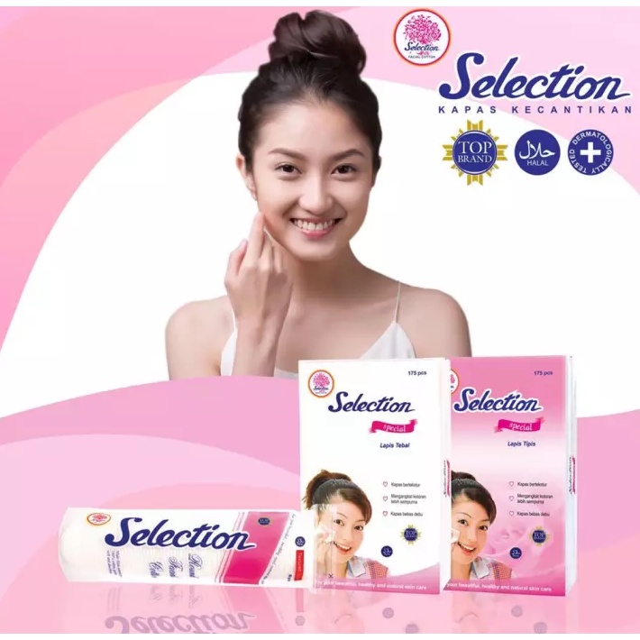 KAPAS WAJAH SELECTION 35 GR / SELECTION FACIAL COTTON