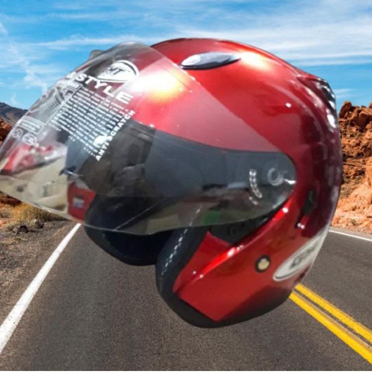 LANGSUNG KIRIM.. Helm GMT Doubal visor original
