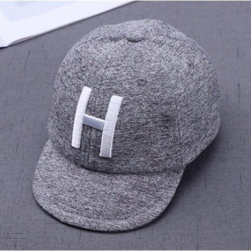 TOPI BASEBALL ANAK BAYI BALITA LAKI PEREMPUAN MOTIF TULISAN HURUF BORDIR IMPORT-4