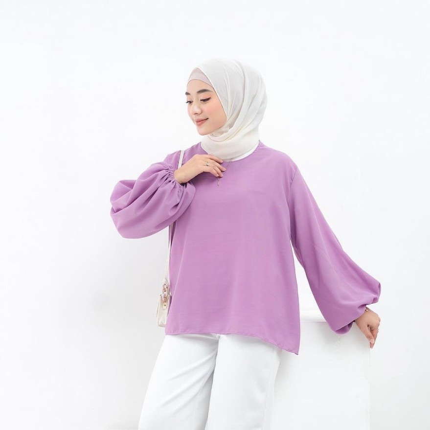 HM Atasan BlouseValena 0217 Atasan Wanita - Atasan Muslim - Fashion Wanita Terbaru