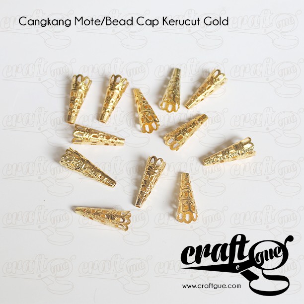 Cangkang Mote/Bead Cap Kerucut (10pcs)