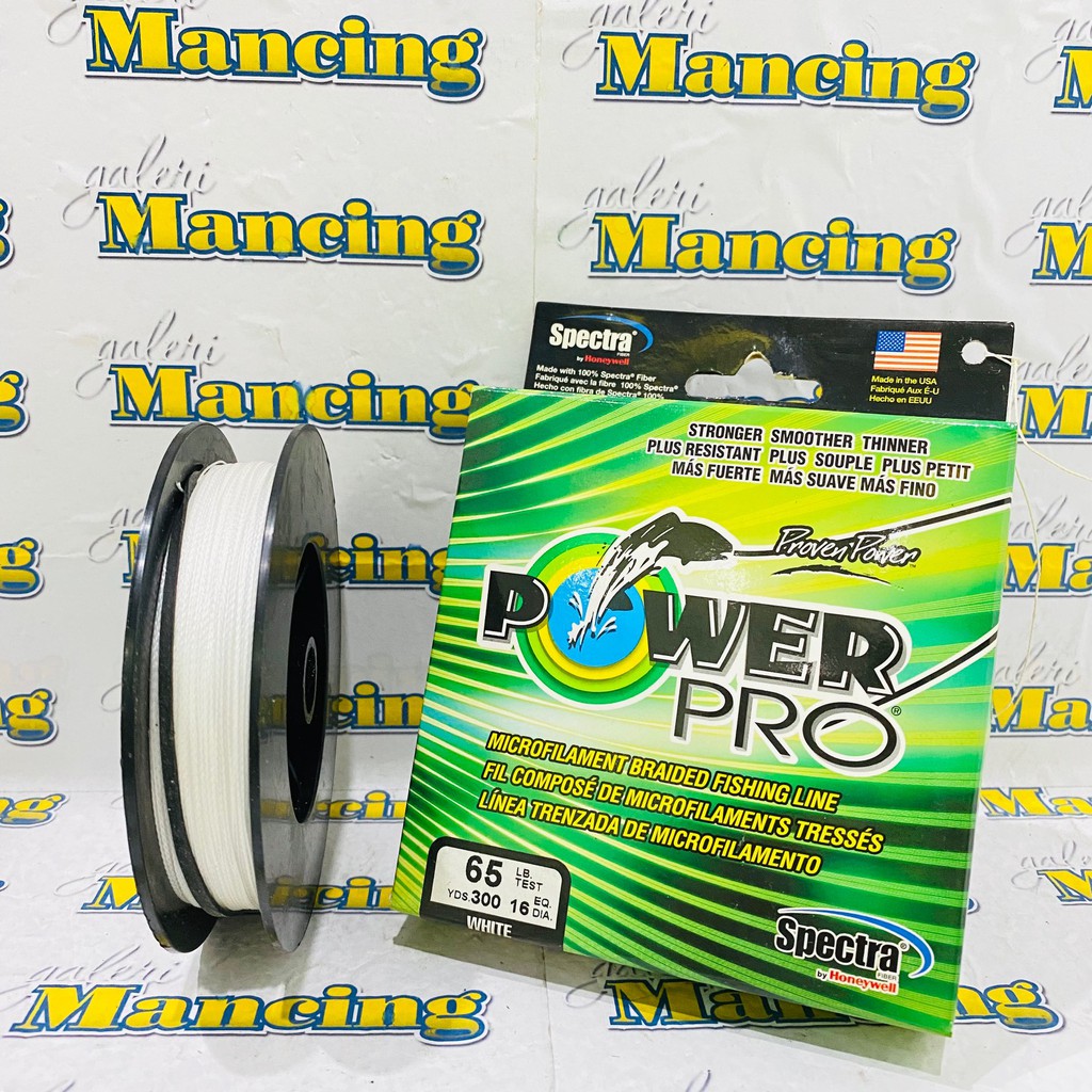 SENAR PANCING PE POWER PRO 300YD SIZE #65LB - #30 - #50LB - #40LB - #15LB