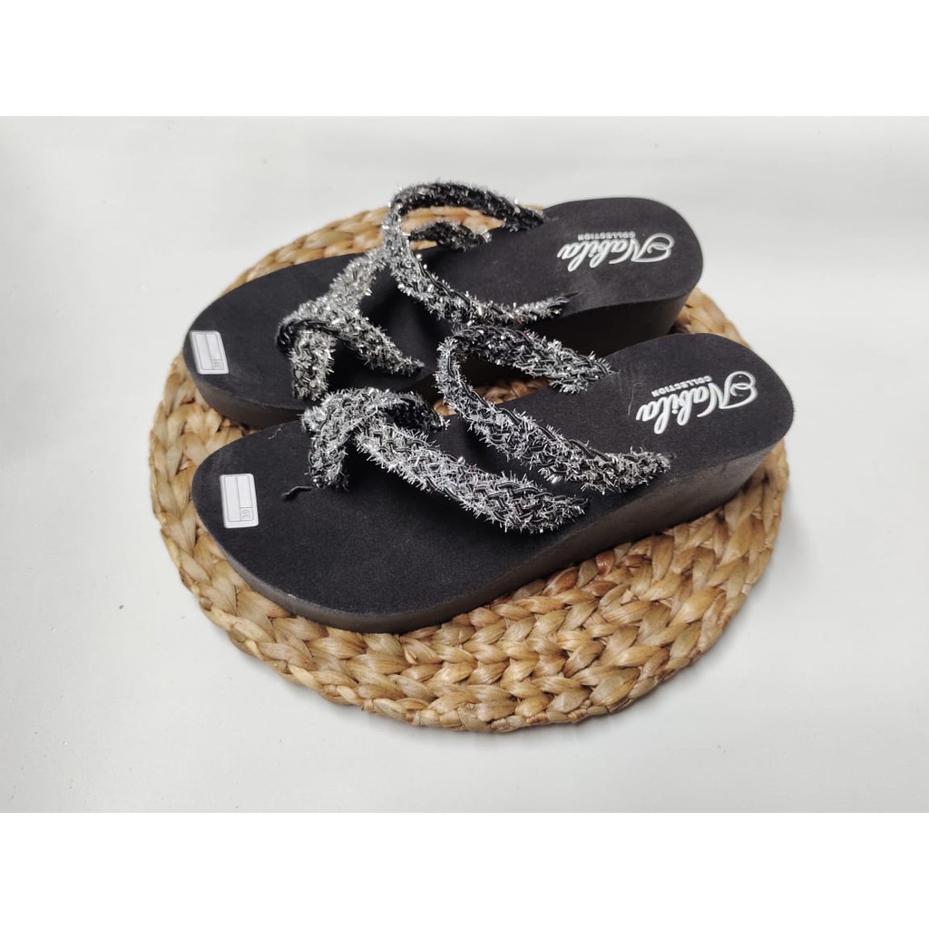 Wedges Sandal Jepit Jempol Slinger