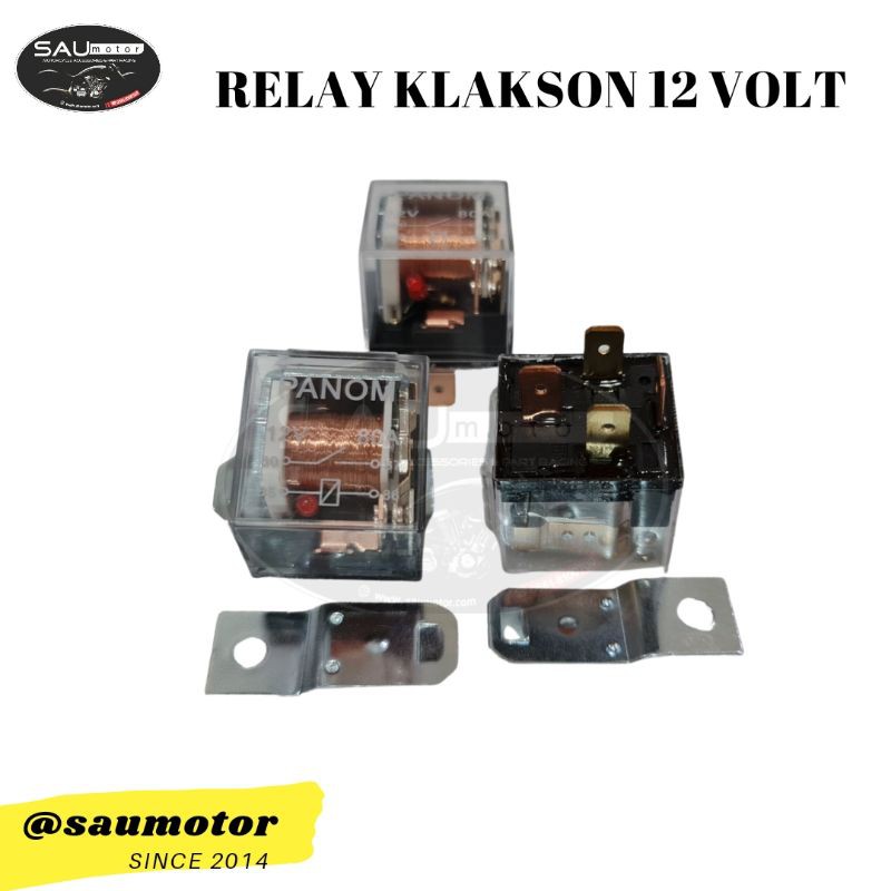 Jual RELAY KLAKSON MOTOR MOBIL 12 VOLT UP TO 80 AMPHERE RELAY 4 KAKI
