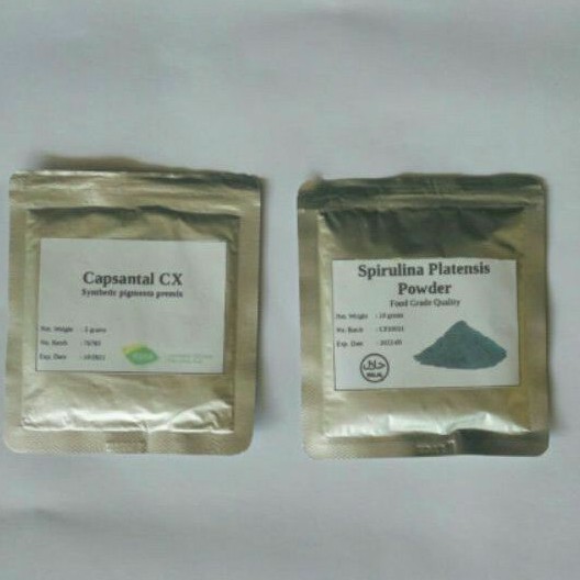 Canthaxanthin (Capsantal CX) + Spirulina Bubuk