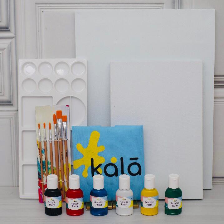 

Acrylic Painting Kit ( Alat Lukis Set )- 2 Kanvas dengan Size 30x40 dan 20x30