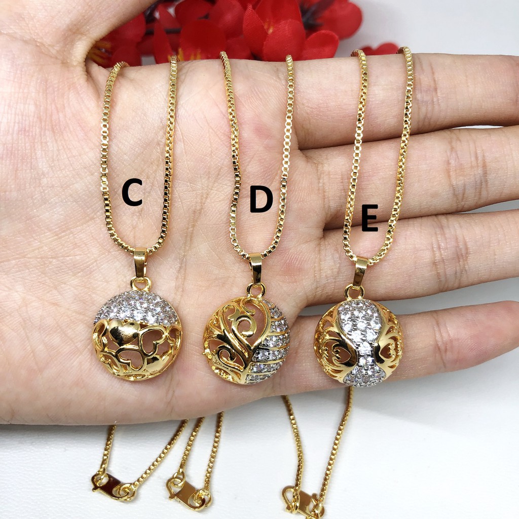 Kalung Xuping Liontin Laser Tabung Gold Lapis Emas - BN197