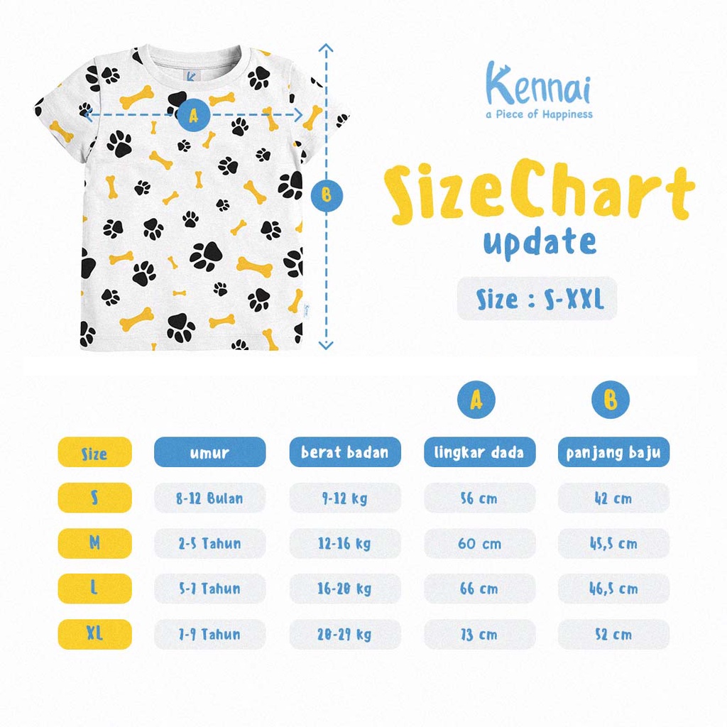 Kennai Kaos Anak Lengan Pendek Astro Giraffe Usia 2 - 9 Tahun-2