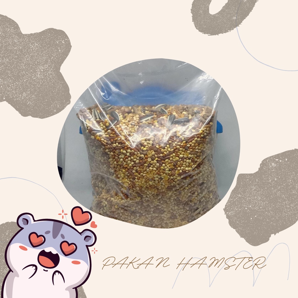 Pakan untuk hamster kemasan 500gram