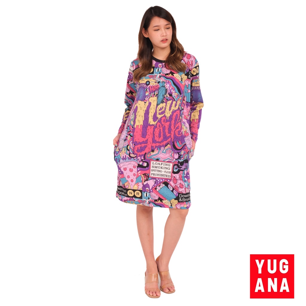 BL - MADY Dress Wanita Lengan Panjang  blf
