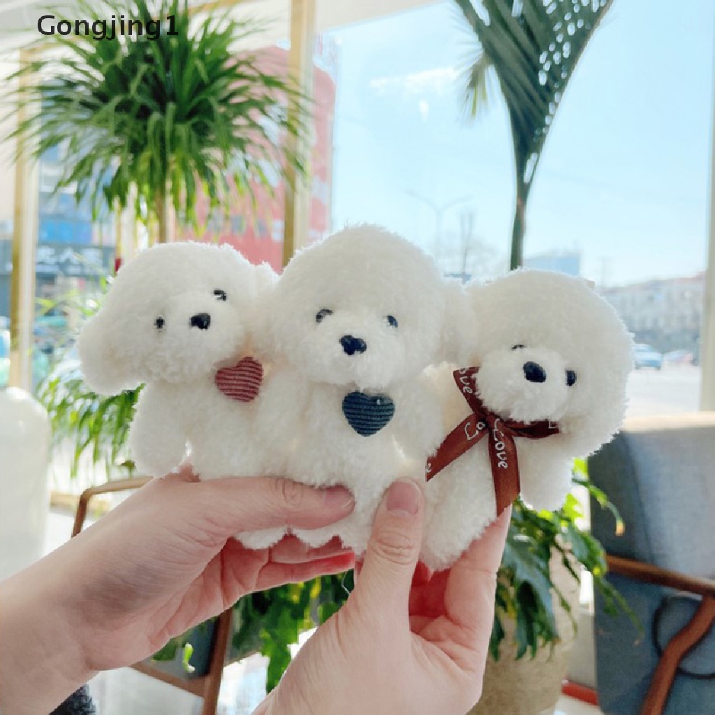 Gongjing1 1pc Gantungan Kunci Bentuk Boneka Plush Beruang Kartun Lucu