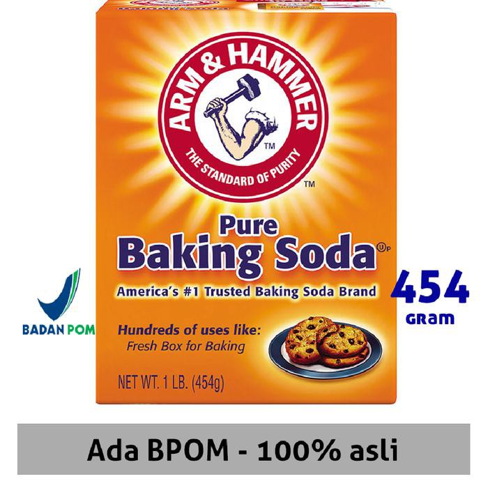 

BAKING SODA MERK Arm & Hammer Baking Soda 454GR BERKUALITAS