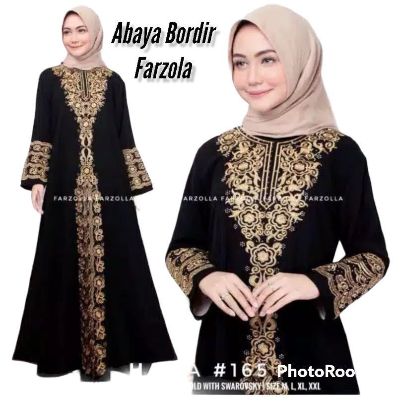 PROMO New Abaya Gamis Maxi Dress Arab Saudi Bordir Zephy Turki Umroh Dubai Turkey India Wanita Hitam WS1975MAP50