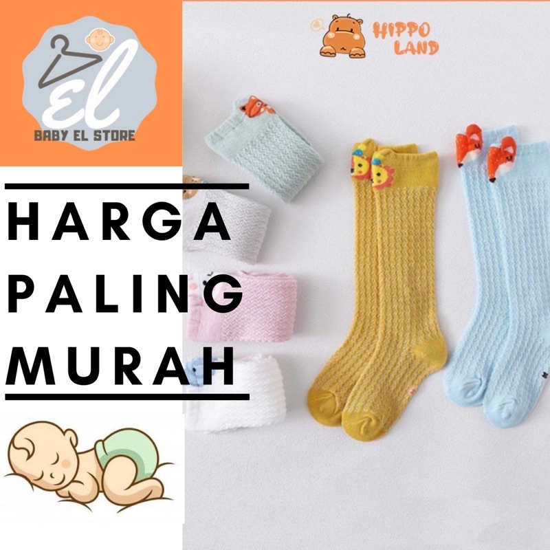 Import Kaos Kaki selutut Anak Bayi 1-3 tahun Anti nyamuk elastis jala Anti pengap lecet Sock Baby Overknee woll