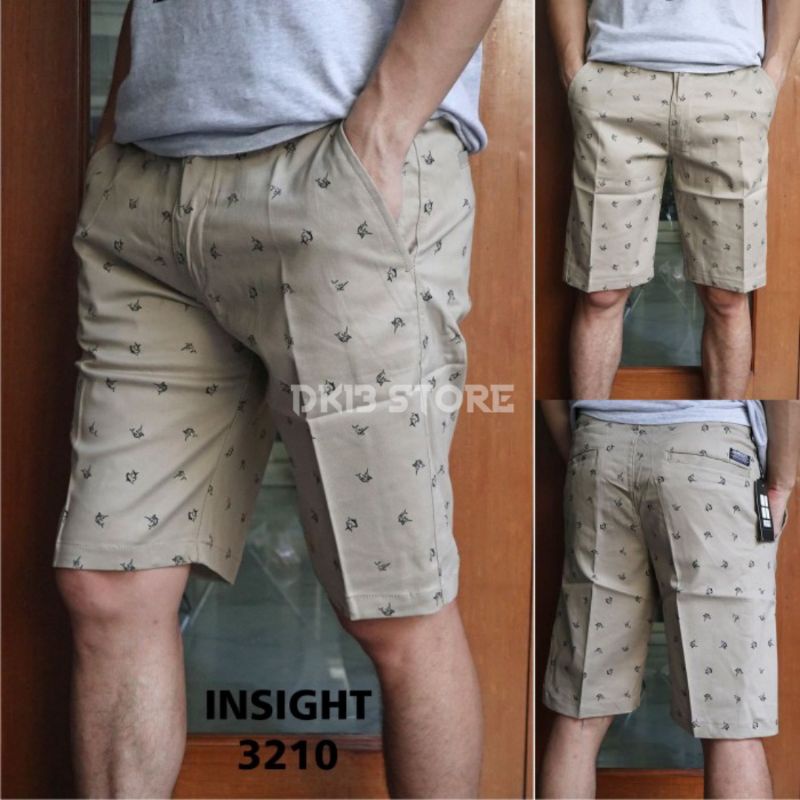 CELANA PENDEK MOTIF PRIA WARNA MOCCA ORIGINAL LELANA SIZE 27-38