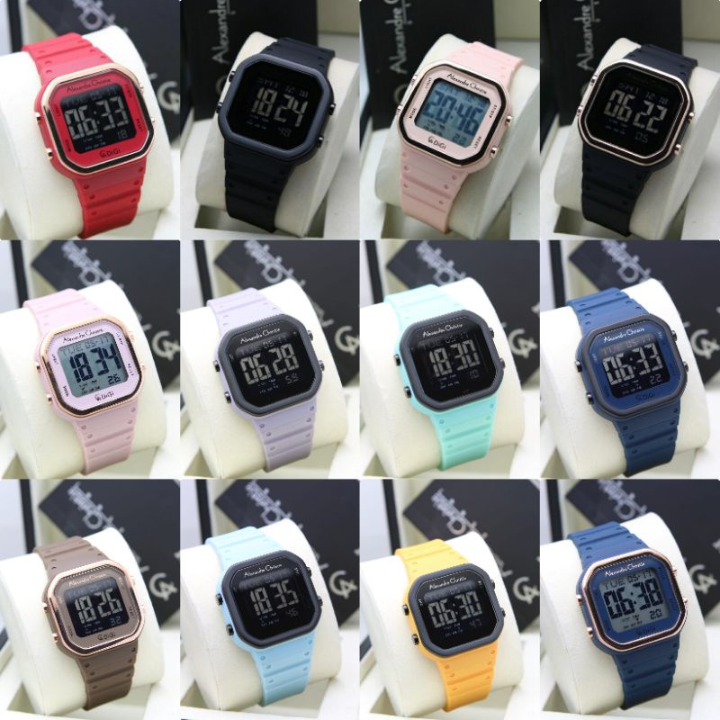 JAM TANGAN WANITA ALEXANDRE CHRISTIE AC9347 / AC 9347 DIGITAL ORIGINAL GARANSI RESMI 1TAHUN