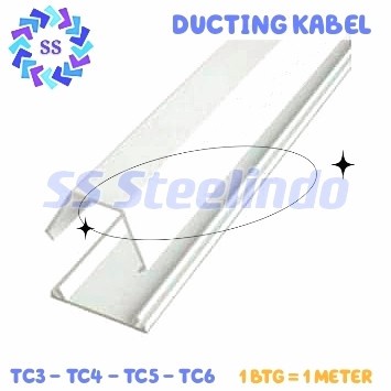 LIST DUCTING KABEL - COVER PELINDUNG KABEL LISTRIK (TC-3 TC-4 TC-5 TC-6) 1 METER