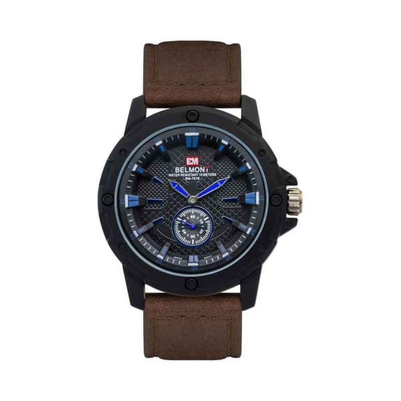 Jam Tangan Pria original BELMONT Small Second BM 7018 NEW