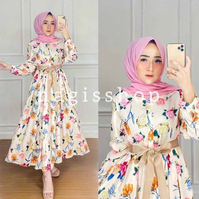 EVITA DRESS/ EVITA MAXY IMPORT GAMIS MIDI dress vintage bangkok