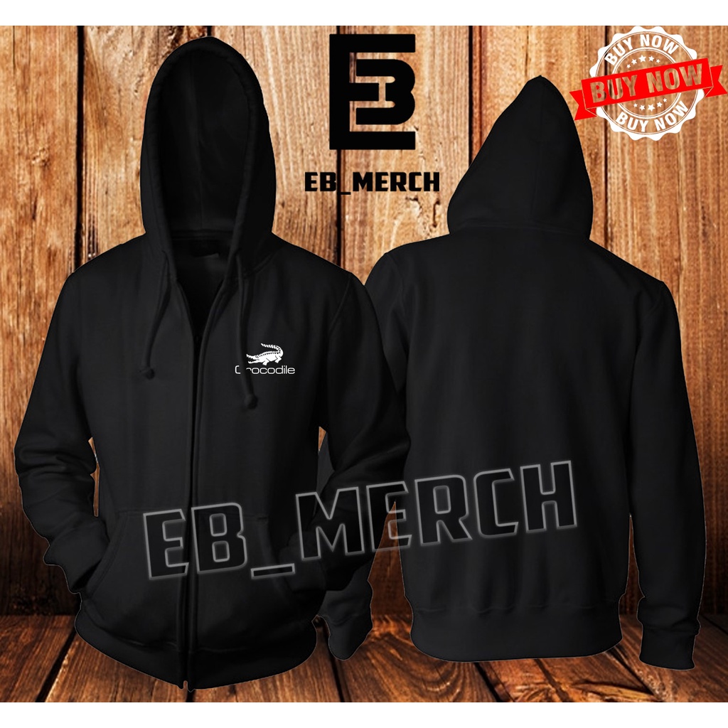 Jaket Sweater Hoodie Zipper   CROCODILE    Keren Pria & Wanita   EB_MERCH