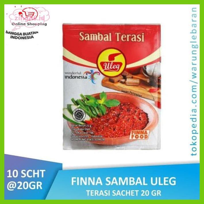 

4R6Ey46- Pack Finna Sambal Uleg Terasi Sachet (10 X 21Gr) R7Eye59-
