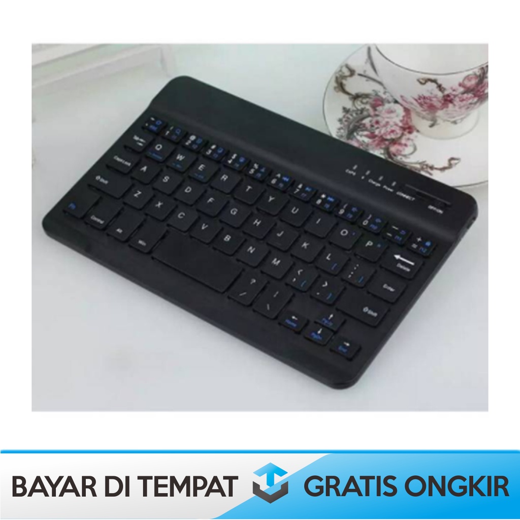 KEYBOARD WIRELESS BLUETOOTH SUPPORT HP DAN RECHARGEABLE ORI TAFFWARE