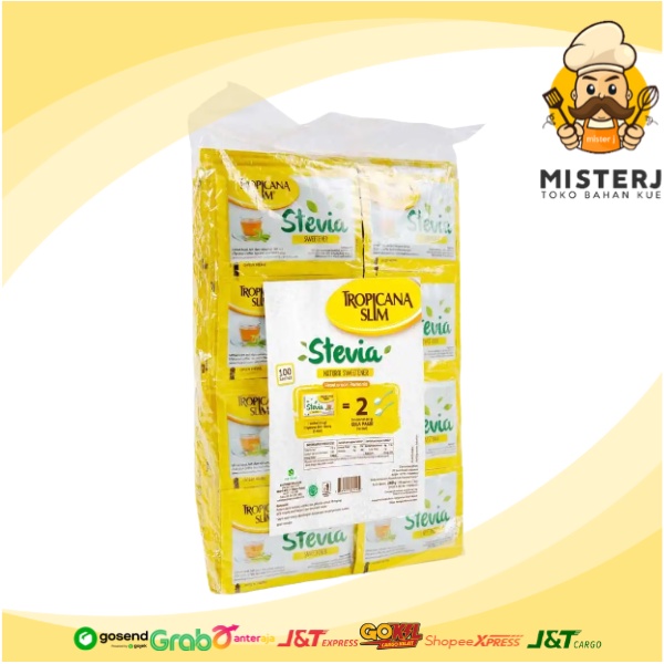

Tropicana Slim Stevia 260g EXP 13-03-2025 | 100 Sachet X 2,6 Gram | Gula Rendah Kalori