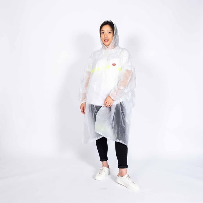 JAS HUJAN PONCHO / ponco / lengan transparan / bening / GRC - 8035