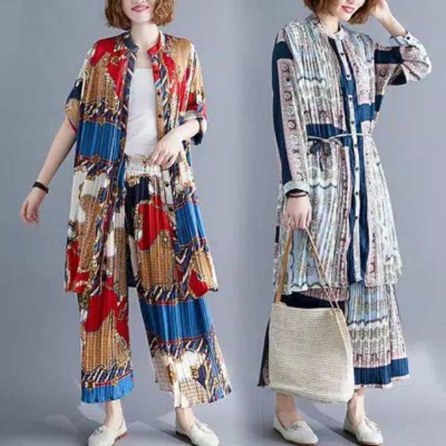 set kulot tunik bangkok /bkk