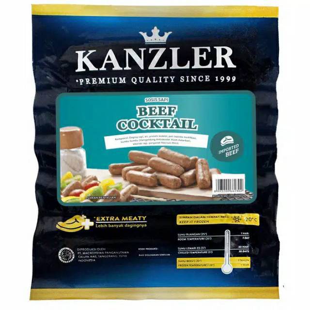 Kanzler Sosis Beef Cocktail 250 Gram