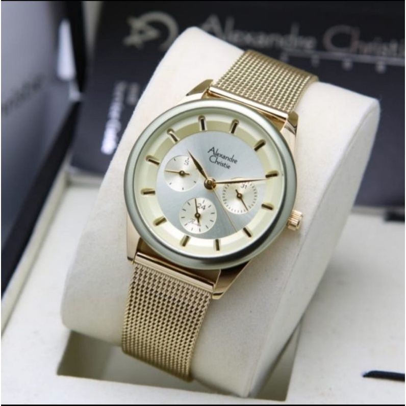 ALEXANDRE CHRISTIE AC 2936 GOLD GARANSI RESMI