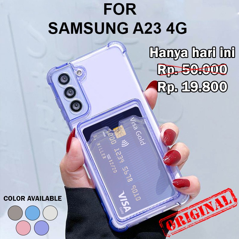 Case for Samsung Galaxy A23 4G softcase hp casing tpu case photocard tpu slim korean case CARD SLOT