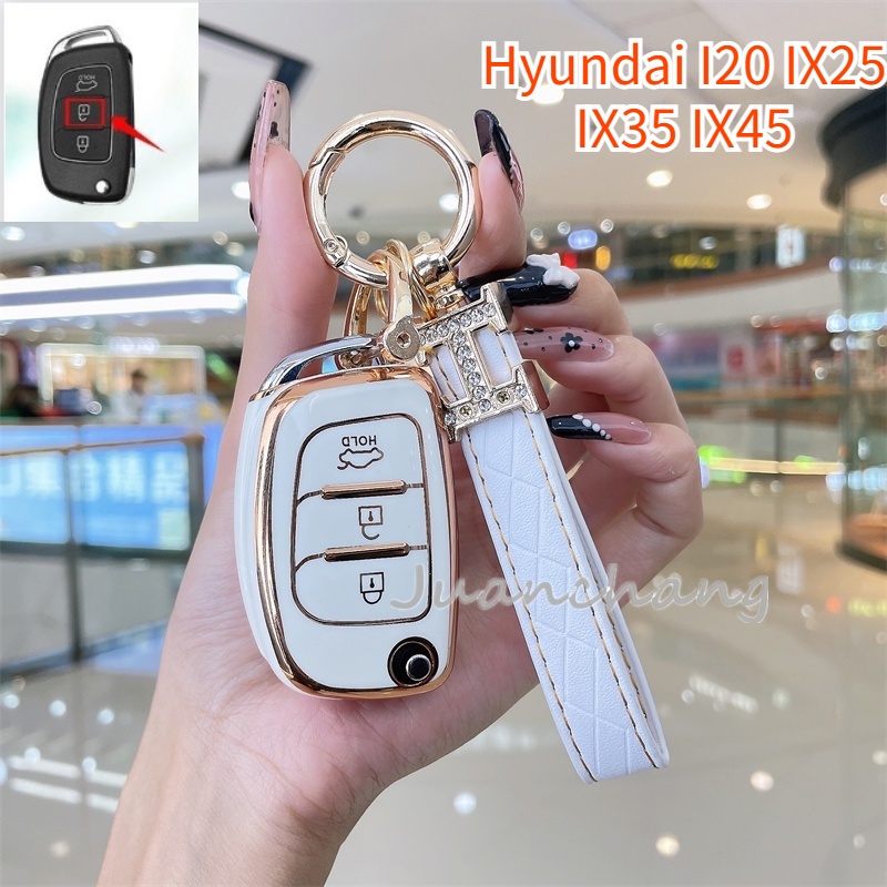 Casing Kunci Mobil Lipat Untuk Hyundai Solaris Sonata Santa I20 IX25 IX35 IX45 I10 I20 I30 HB20 Elantra Solaris Sonata