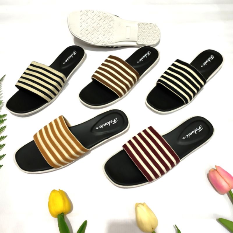 sandal wanita selop rajut  Felonie WL 01. turki import terbaru murah.