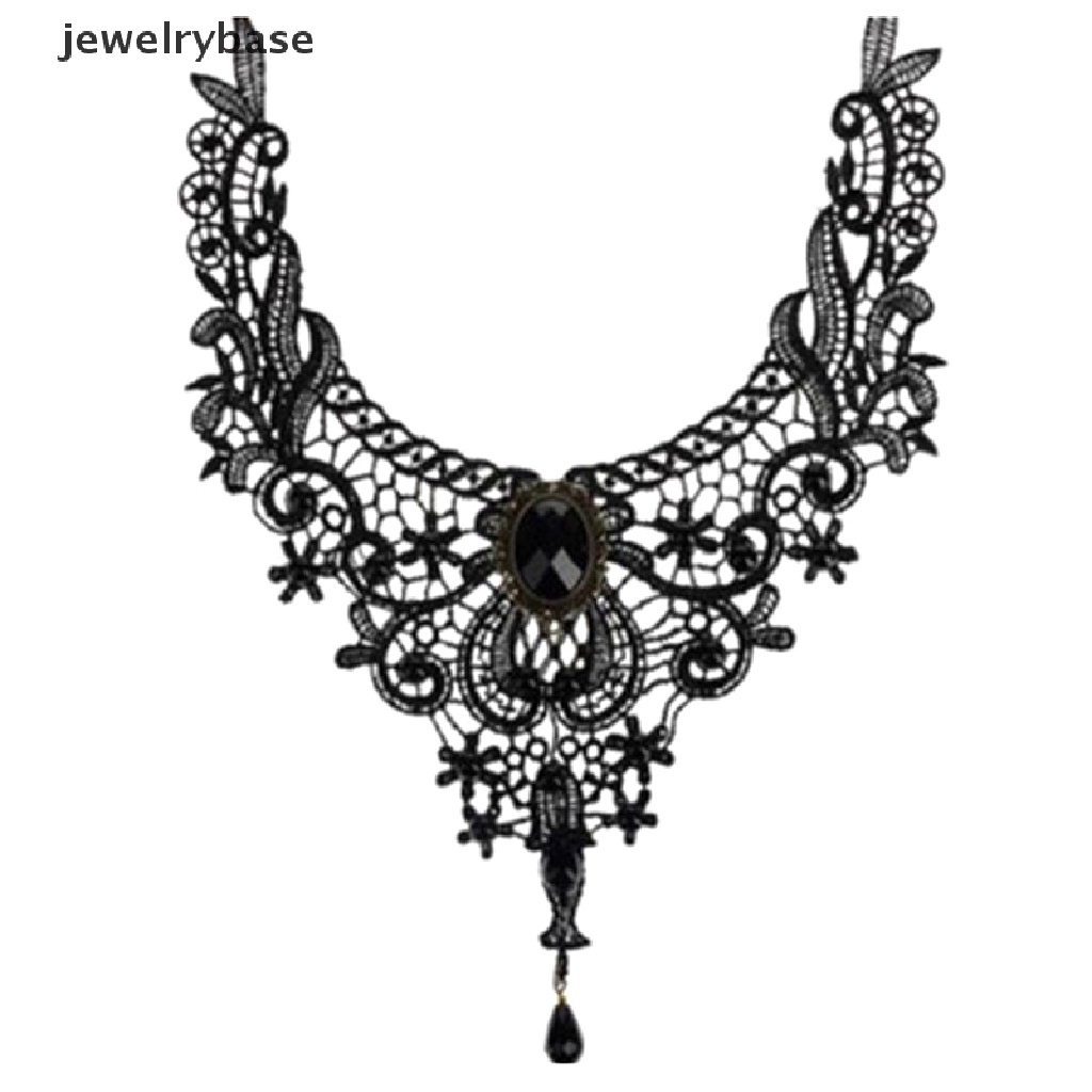 1 Pc Kalung Choker Dengan Liontin Palsu Gaya Vintage Gothic
