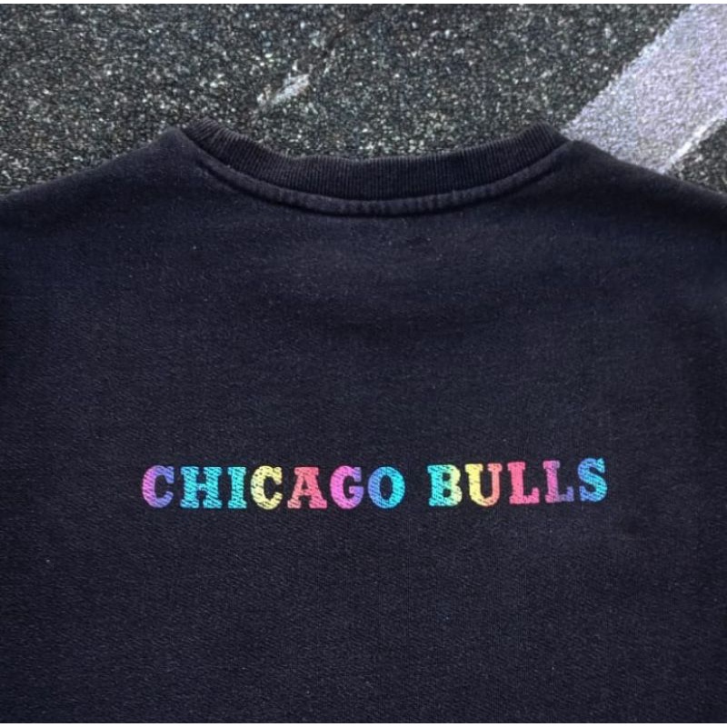 Crewneck Chicago Bulls Pelangi second & Cn Nike Big Logo