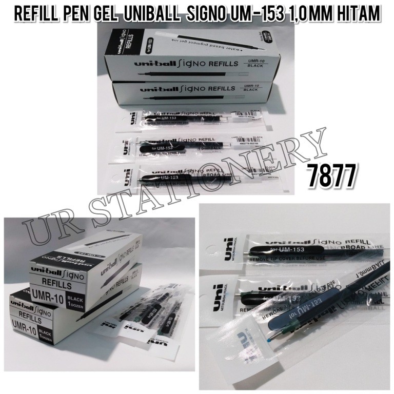 

ISI ULANG / ISI PULPEN / REFILL PEN GEL UNIBALL SIGNO UM-153 1,0MM HITAM/BIRU