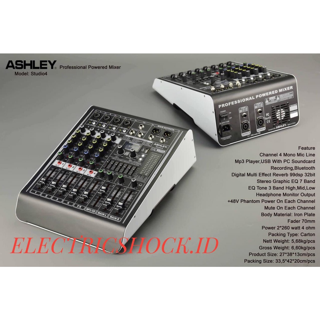 POWER MIXER ASHLEY STUDIO 4 / ASHLEY STUDIO4 ORIGINAL