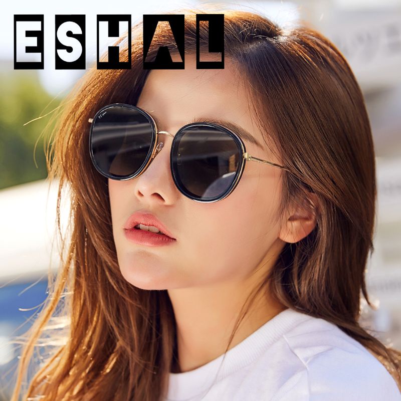 Kacamata Hitam Oval Bulat Bold Sunglasses Unisex