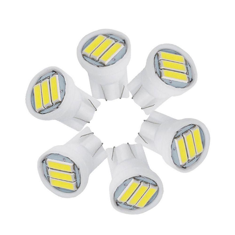 Populer 10Pcs Lampu Plat Nomor 10Pcs Super Terang 12V 7020 3SMD LED Dome Map