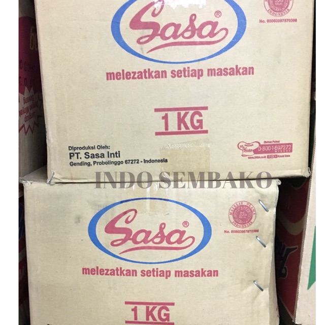 

Sasa 1kg x 12 bungkus dus / Micin Sasa 1kg / Sasa Penyedap Rasa 1kg 12 bungkus karton