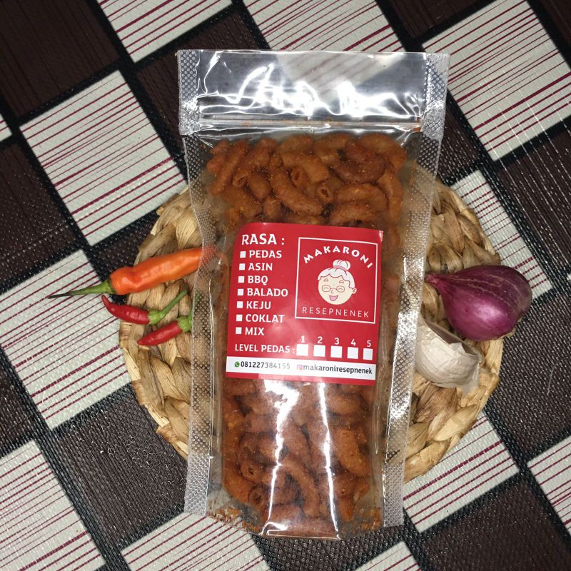 

Makaroni Bantet - Makruni Kering Pedes - Macaroni Pedas 100 Gram