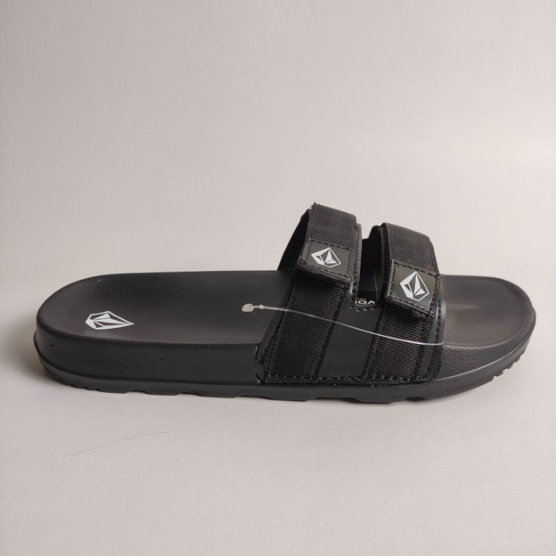 Sandal strap/Velcro volcom hitam strap hitam