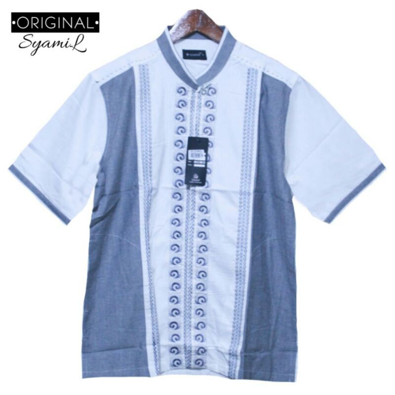 koko bordiran terbaru pria dewasa Lengan pendek sedia grosir/encer syok rdy ya say ukuran S-XL