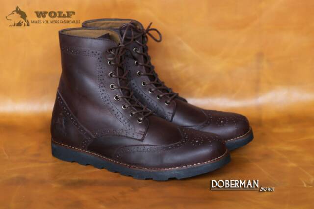 SEPATU UNDERGROUND FULL KULIT ASLI(kulit sapi) WOLF DOBERMAN ORIGINAL