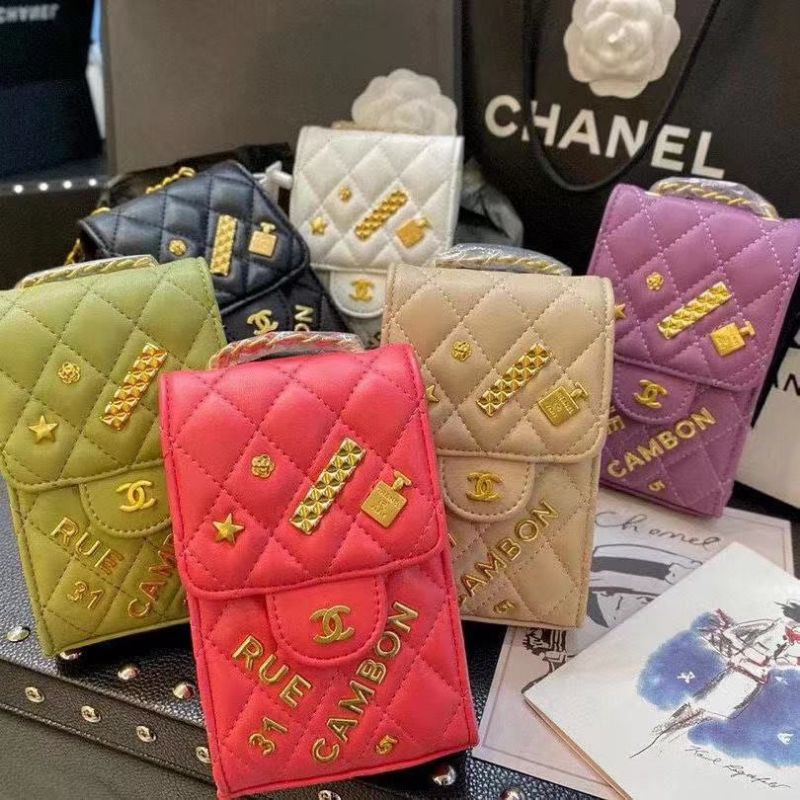 TAS SELEMPANG HP CHANEL MINI FASHION IMPORT MATERIAL PU INCLUDE BOX&INVOICE 332RA